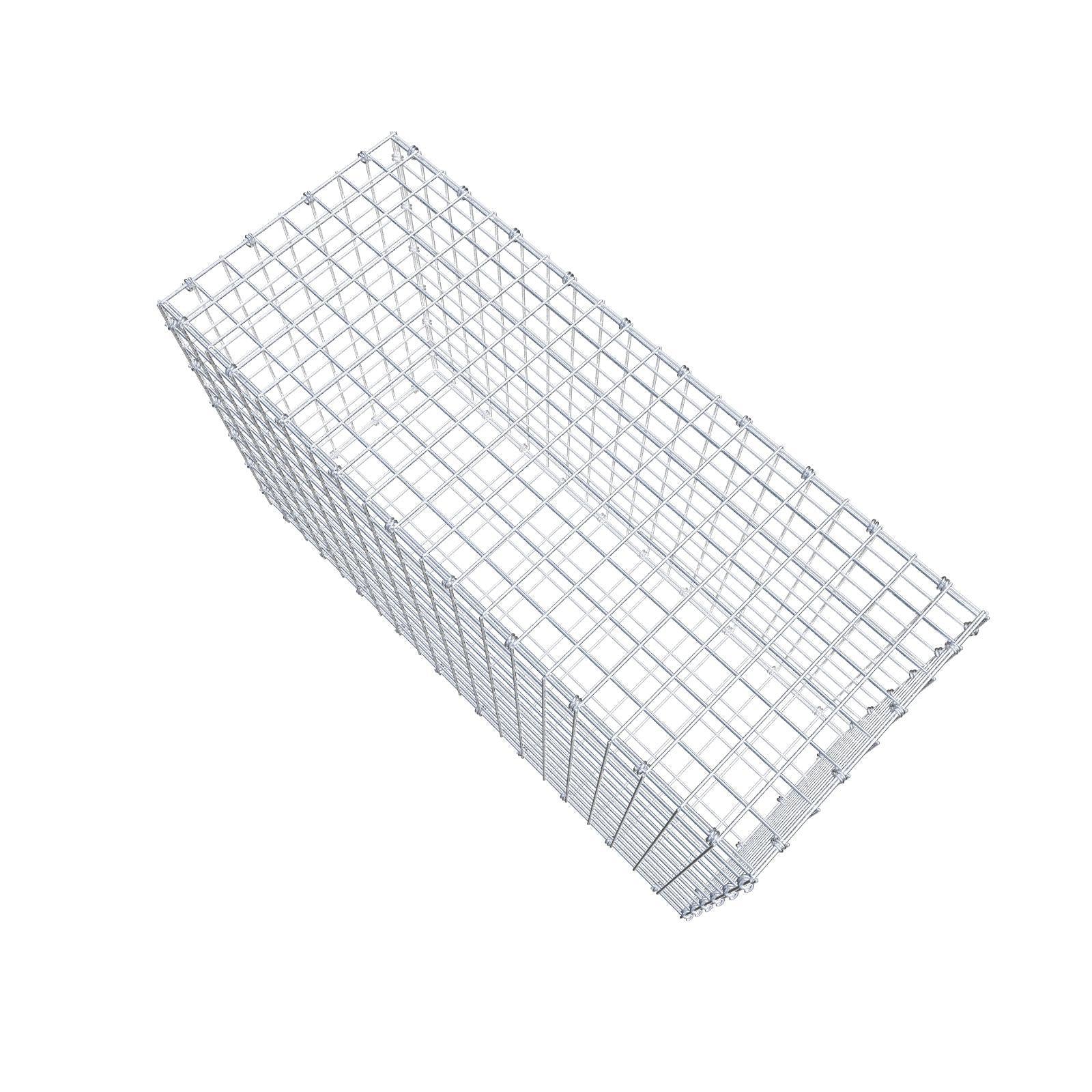 Gabião 100 cm x 60 cm x 40 cm (C x A x P), malhagem 5 x 5 cm, anel espiral