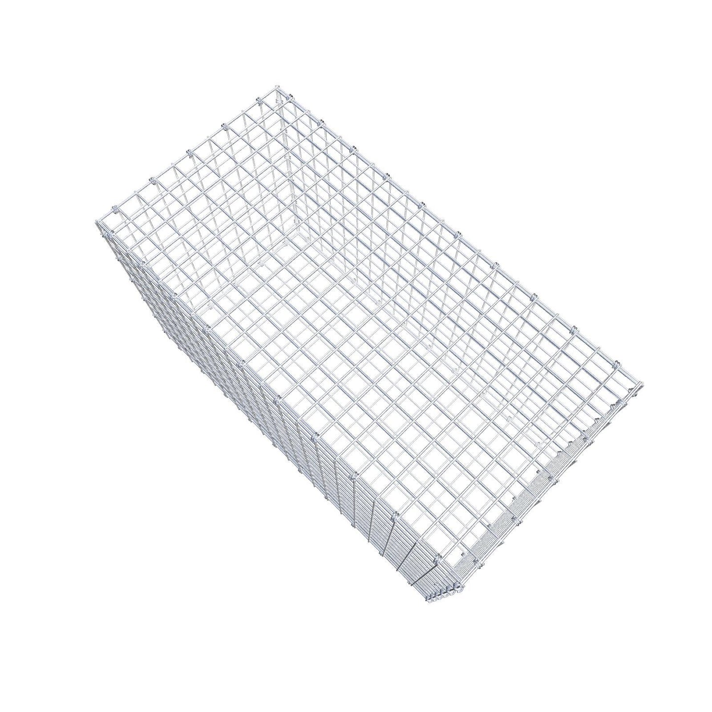 Gabion 100 cm x 60 cm x 50 cm (L x H x P), mailles 5 x 5 cm, anneau en spirale