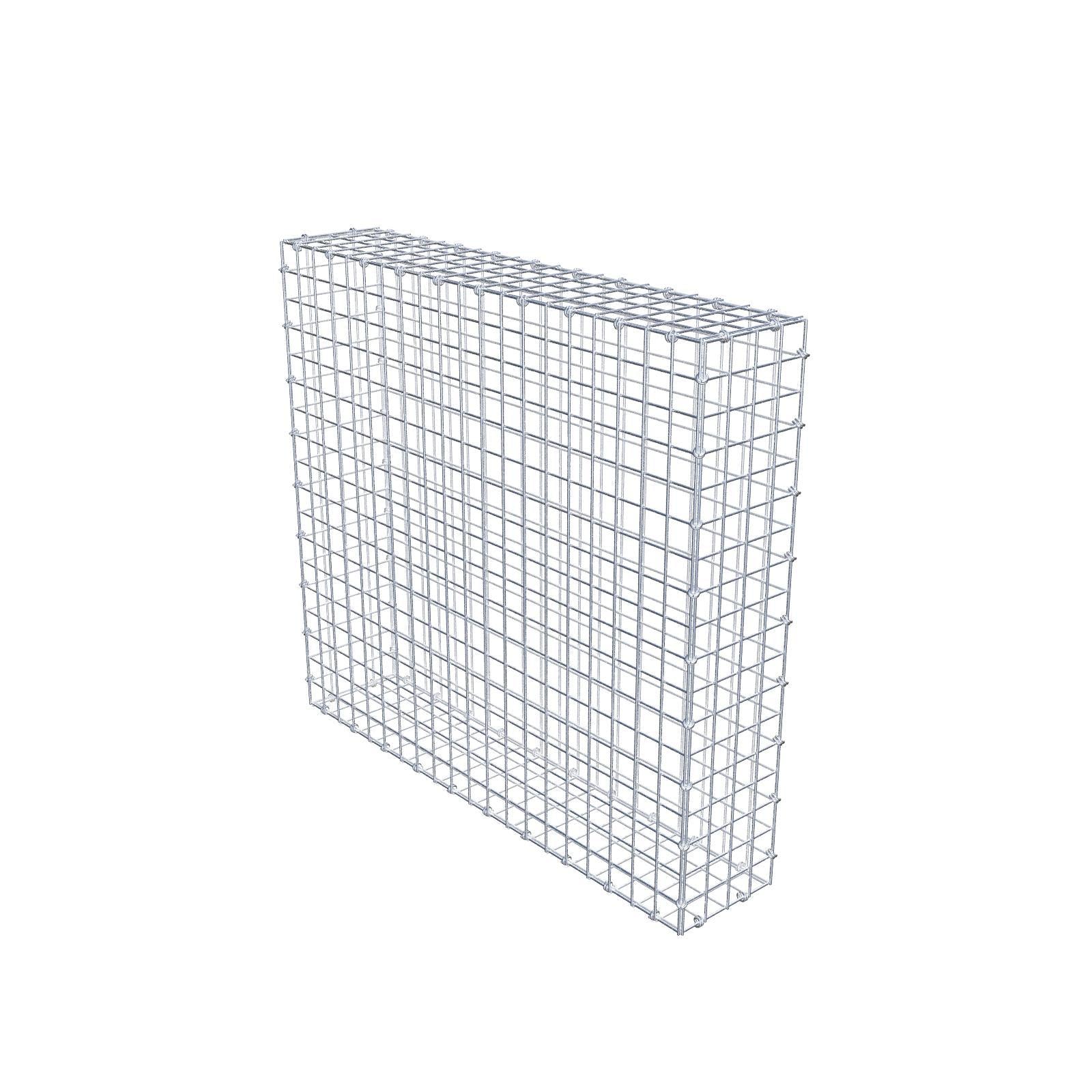 Gabião 100 cm x 90 cm x 20 cm (C x A x P), malhagem 5 x 5 cm, anel espiral