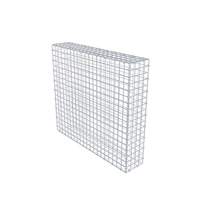 Gabion 100 cm x 90 cm x 20 cm (L x H x D), maskestørrelse 5 x 5 cm, spiralring