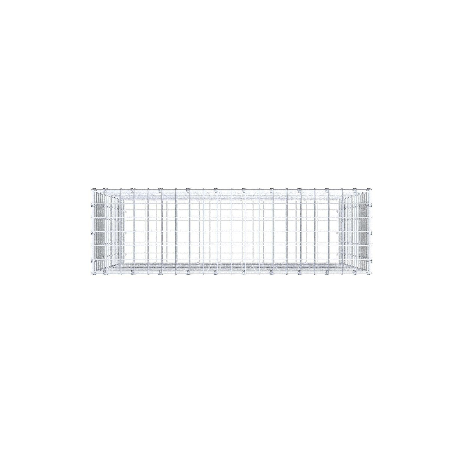 Gabião 100 cm x 90 cm x 30 cm (C x A x P), malhagem 5 x 5 cm, anel espiral