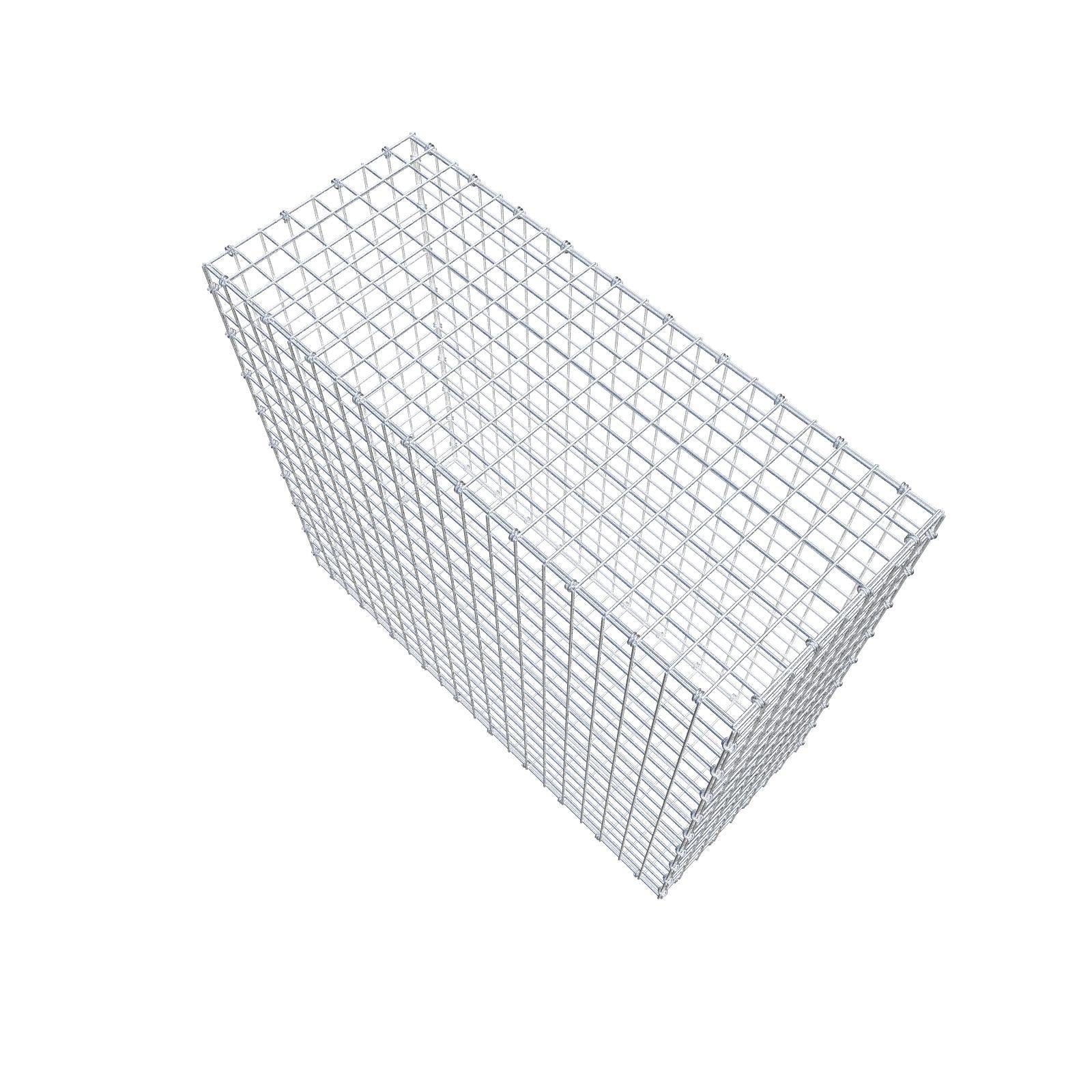Gabbione 100 cm x 90 cm x 40 cm (L x H x P), maglia 5 x 5 cm, anello a spirale