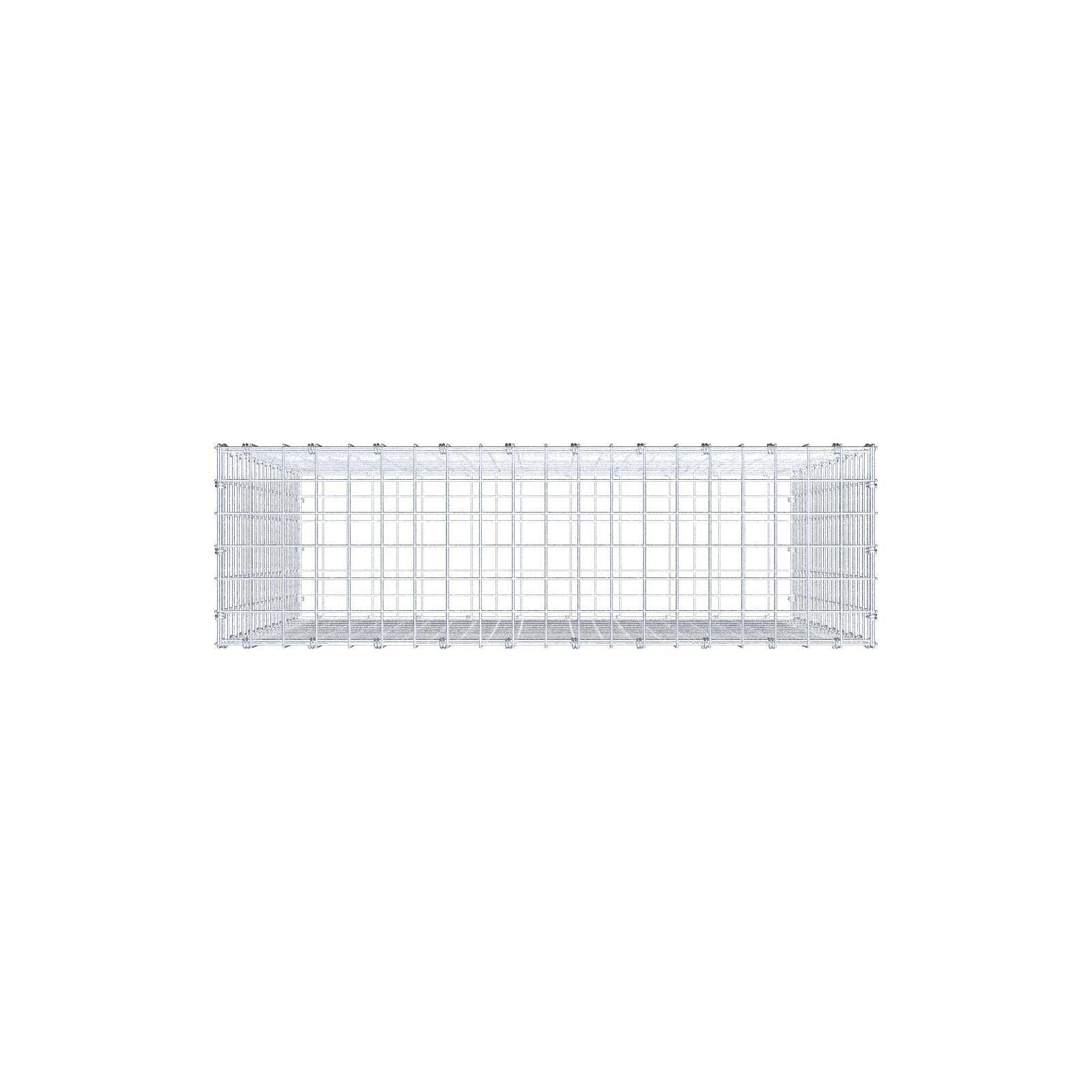 Gabião 100 cm x 100 cm x 30 cm (C x A x P), malhagem 5 x 5 cm, anel espiral