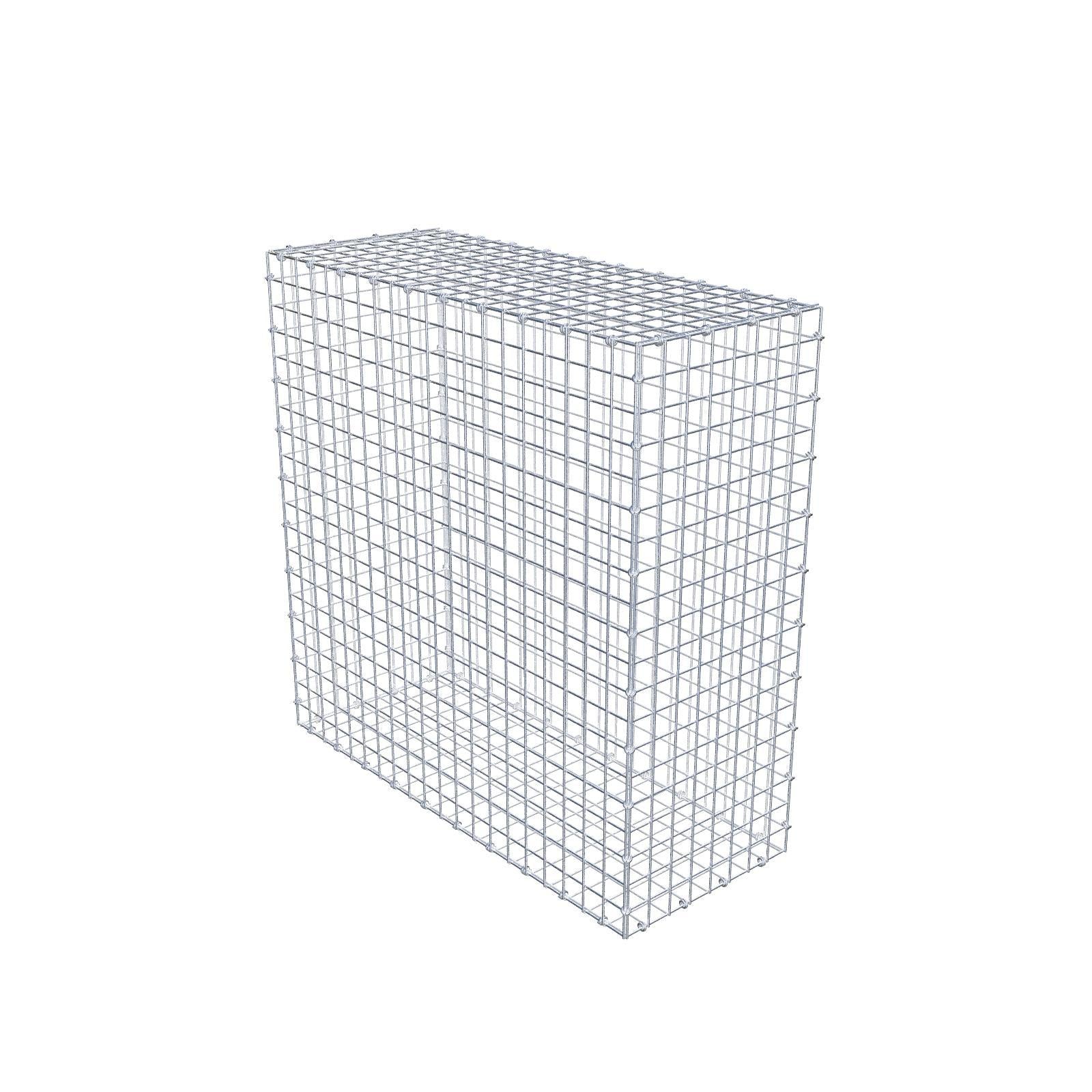 Gabion 100 cm x 100 cm x 40 cm (L x H x D), mesh size 5 x 5 cm, spiral ring