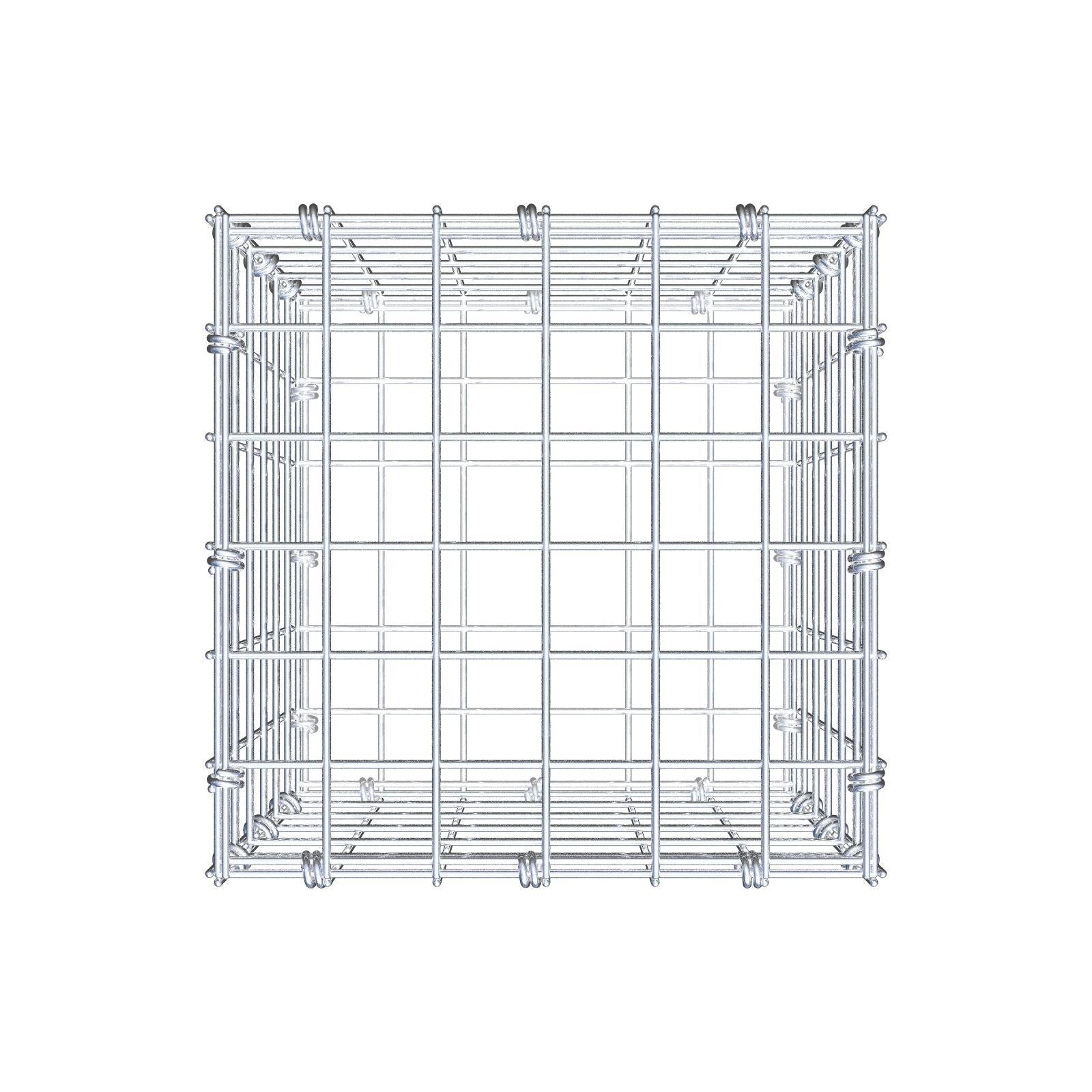 Gabion 30 cm x 30 cm x 30 cm (L x H x D), mesh size 5 x 5 cm, spiral ring