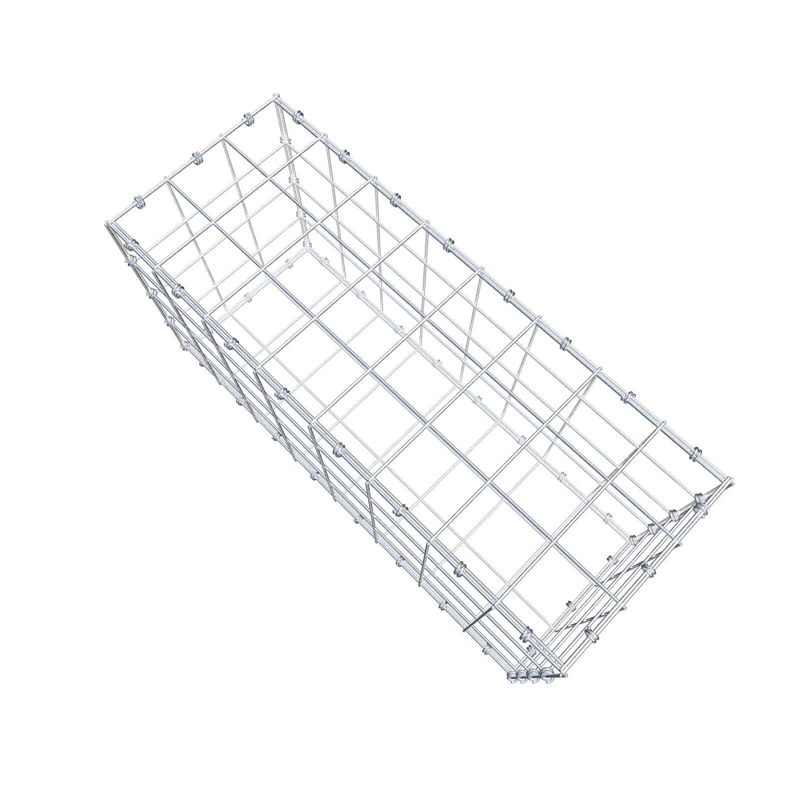 Gabião 80 cm x 40 cm x 30 cm (C x A x P), malhagem 10 x 10 cm, anel espiral