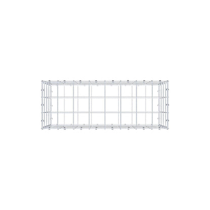 Gabion 80 cm x 40 cm x 30 cm (L x H x D), maskestørrelse 10 x 10 cm, spiralring
