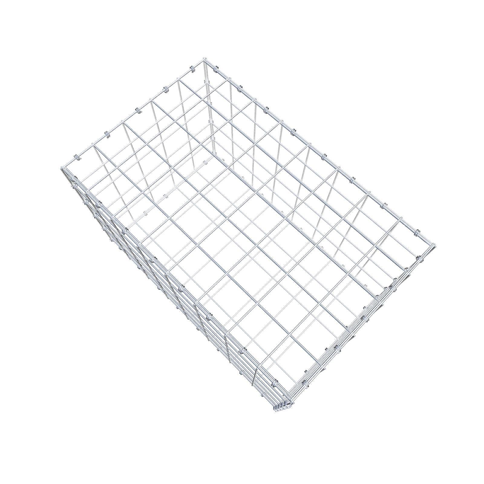 Gabião 80 cm x 50 cm x 50 cm (C x A x P), malhagem 10 x 10 cm, anel espiral
