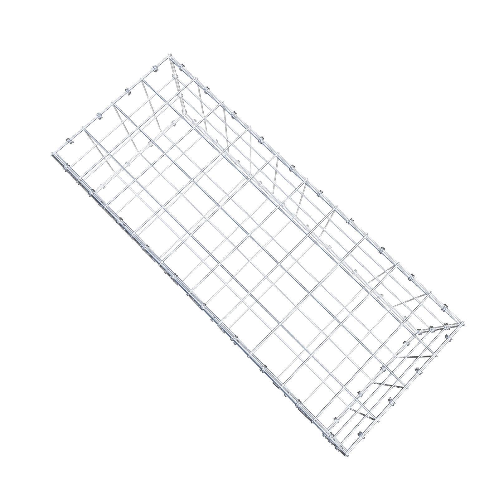 Gabião 100 cm x 30 cm x 40 cm (C x A x P), malhagem 10 x 10 cm, anel espiral