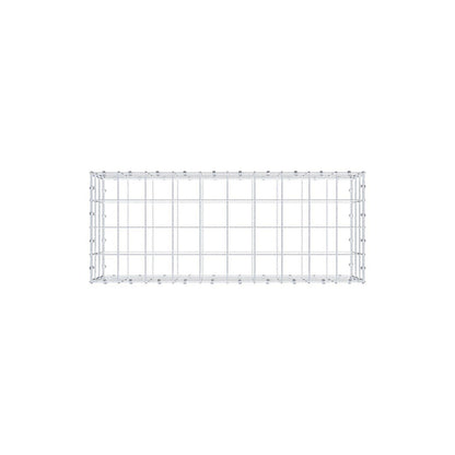 Gabion 100 cm x 30 cm x 40 cm (L x H x D), maskstorlek 10 x 10 cm, spiralring