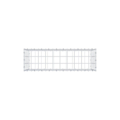 Gabião 100 cm x 50 cm x 30 cm (C x A x P), malhagem 10 x 10 cm, anel espiral