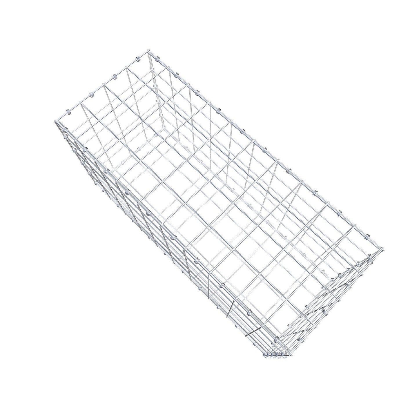 Gabbione 100 cm x 50 cm x 40 cm (L x H x P), maglia 10 x 10 cm, anello a spirale