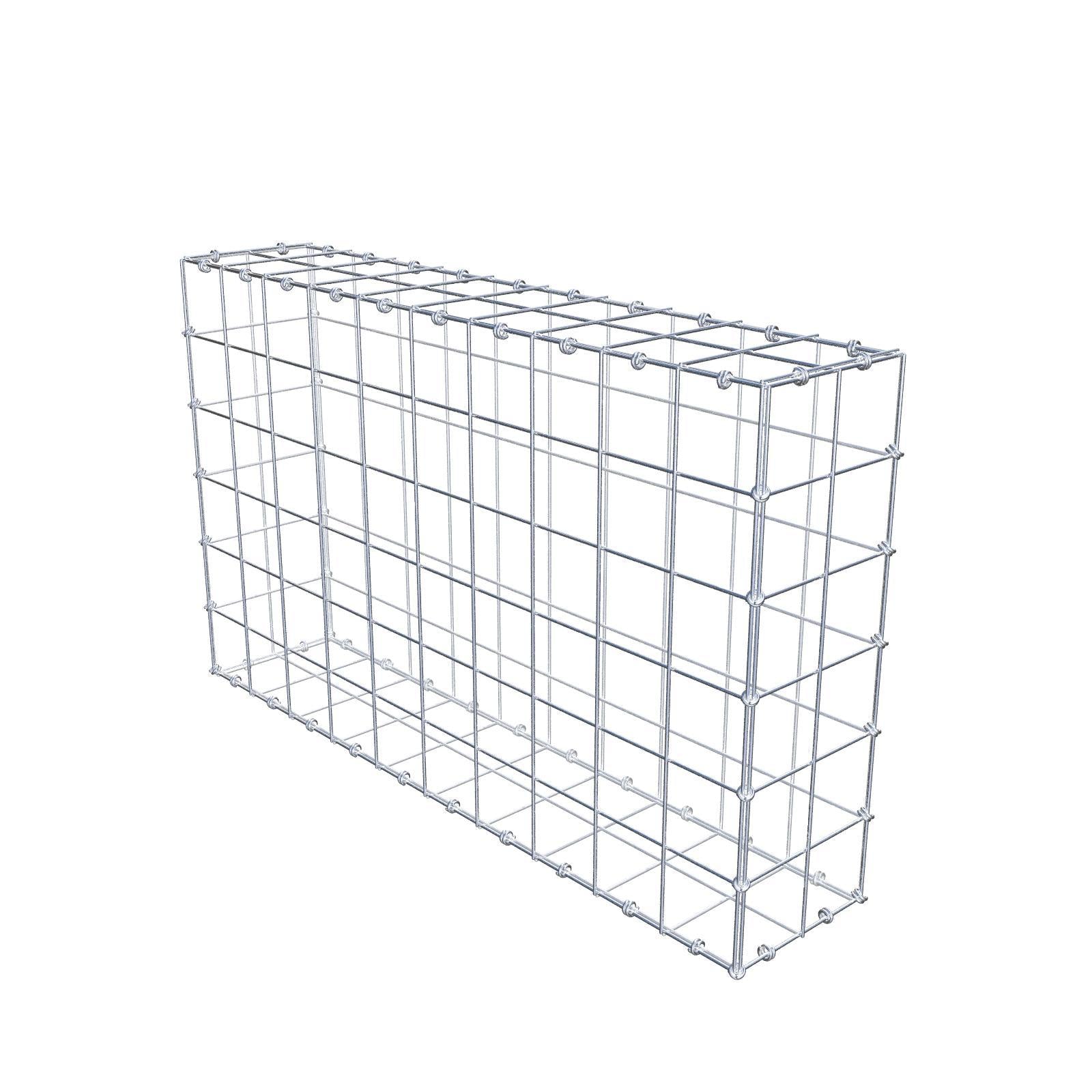 Gabion 100 cm x 60 cm x 20 cm (L x H x D), mesh size 10 x 10 cm, spiral ring