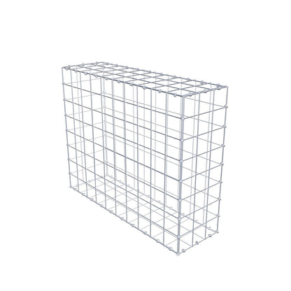 Gabbione 100 cm x 80 cm x 30 cm (L x H x P), maglia 10 x 10 cm, anello a spirale