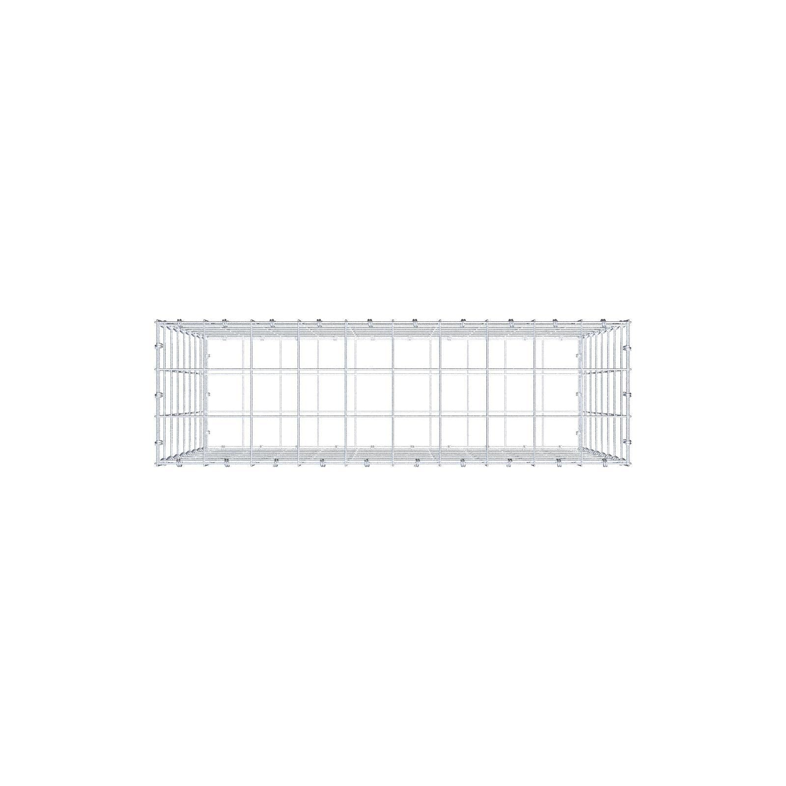 Schanskorf 100 cm x 80 cm x 30 cm (L x H x D), maaswijdte 10 x 10 cm, spiraalring