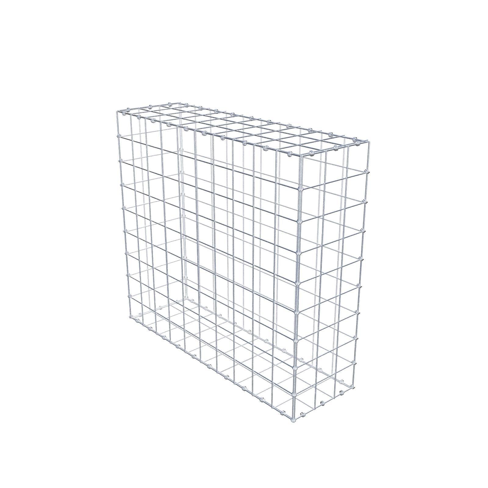 Schanskorf 100 cm x 90 cm x 30 cm (L x H x D), maaswijdte 10 x 10 cm, spiraalring