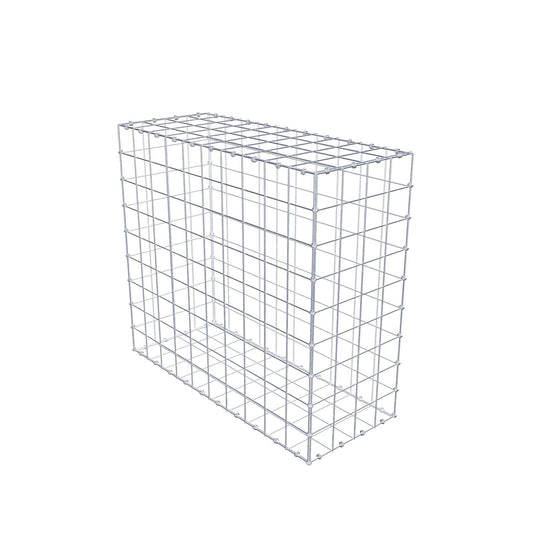 Gabione 100 cm x 90 cm x 40 cm (L x H x T), Maschenweite 10 x 10 cm, Spiralring