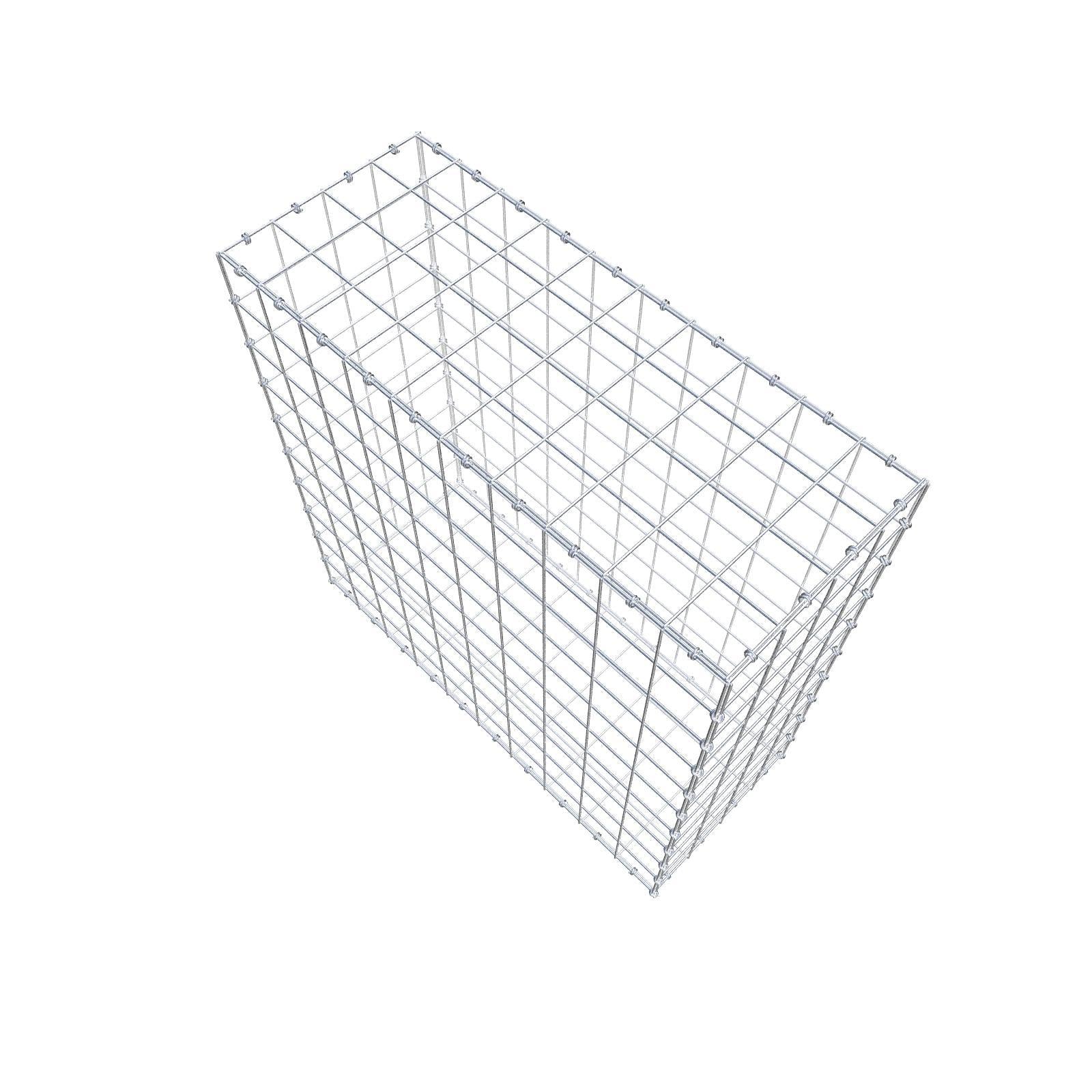 Gabion 100 cm x 100 cm x 40 cm (L x H x D), mesh size 10 x 10 cm, spiral ring