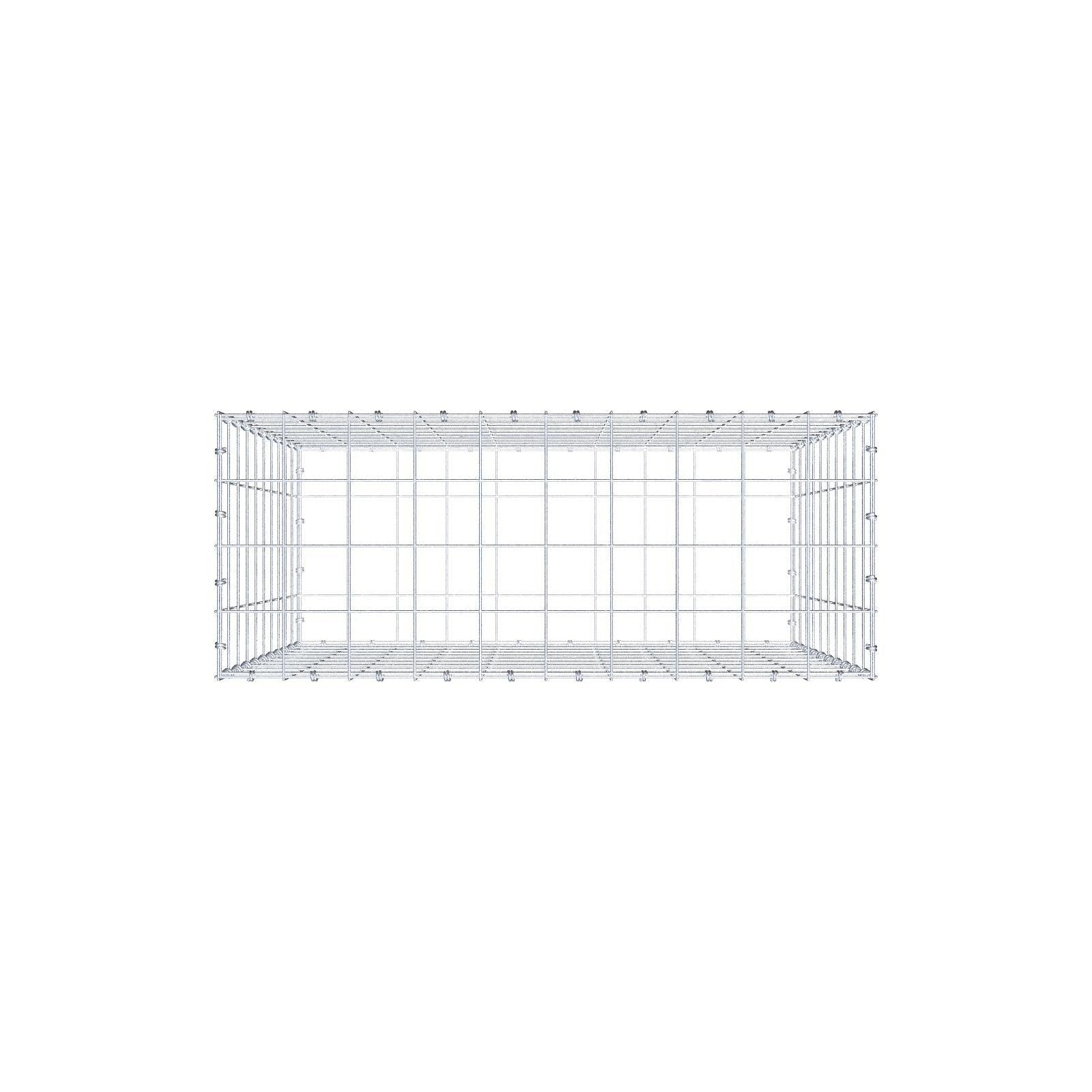 Gabion 100 cm x 100 cm x 40 cm (L x H x D), mesh size 10 x 10 cm, spiral ring