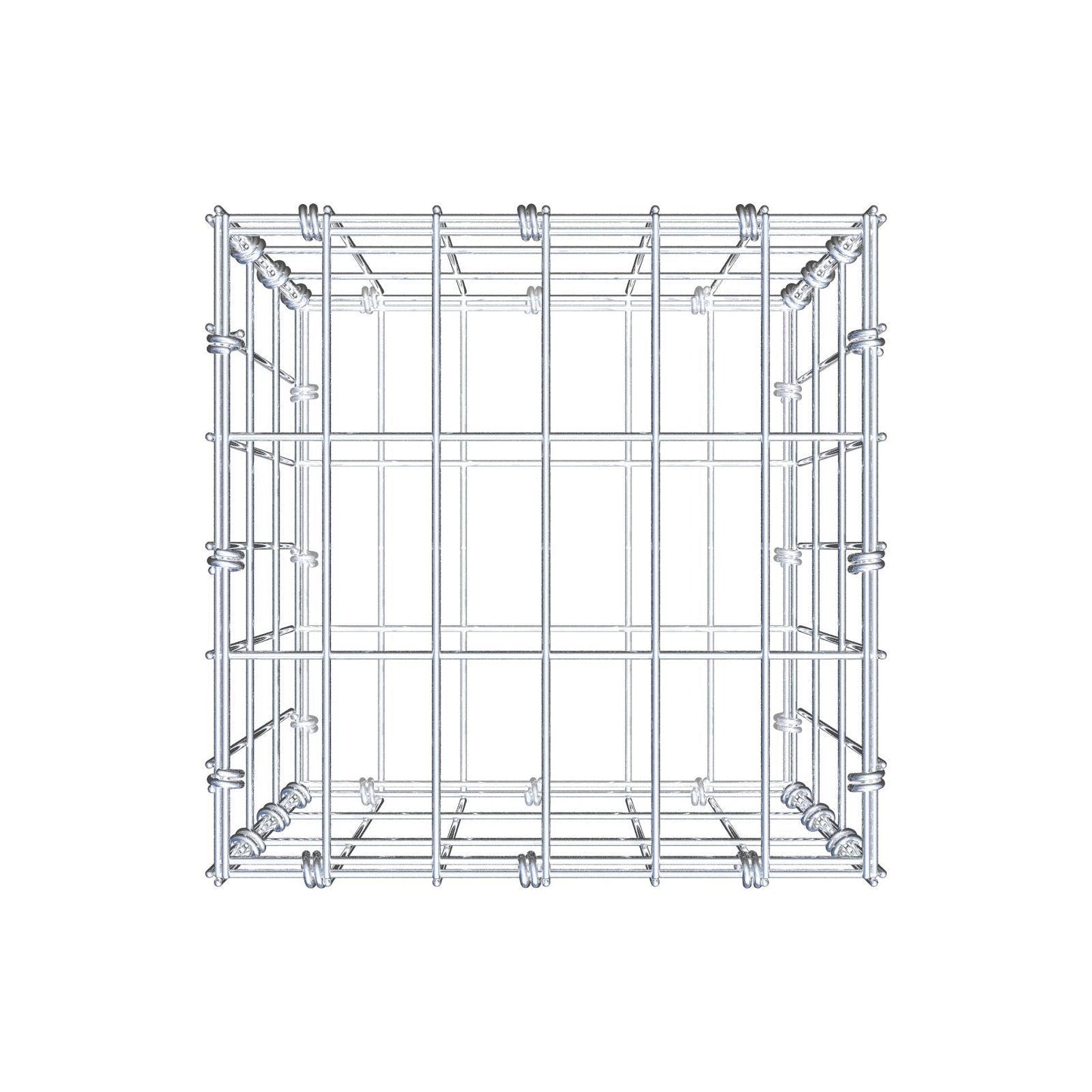 Gabion 30 cm x 30 cm x 30 cm (L x H x D), mesh size 5 x 10 cm, spiral ring