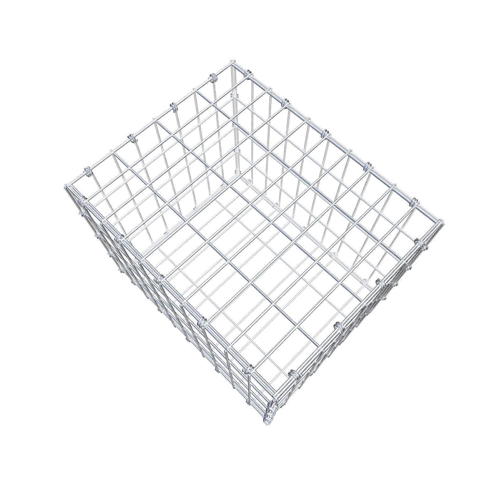Gabion 50 cm x 40 cm x 40 cm (L x H x D), mesh size 5 x 10 cm, spiral ring