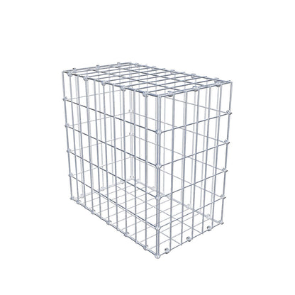 Gabion 50 cm x 50 cm x 30 cm (L x H x D), maskstorlek 5 x 10 cm, spiralring