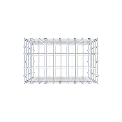 Gabion 50 cm x 50 cm x 30 cm (L x H x D), maskstorlek 5 x 10 cm, spiralring