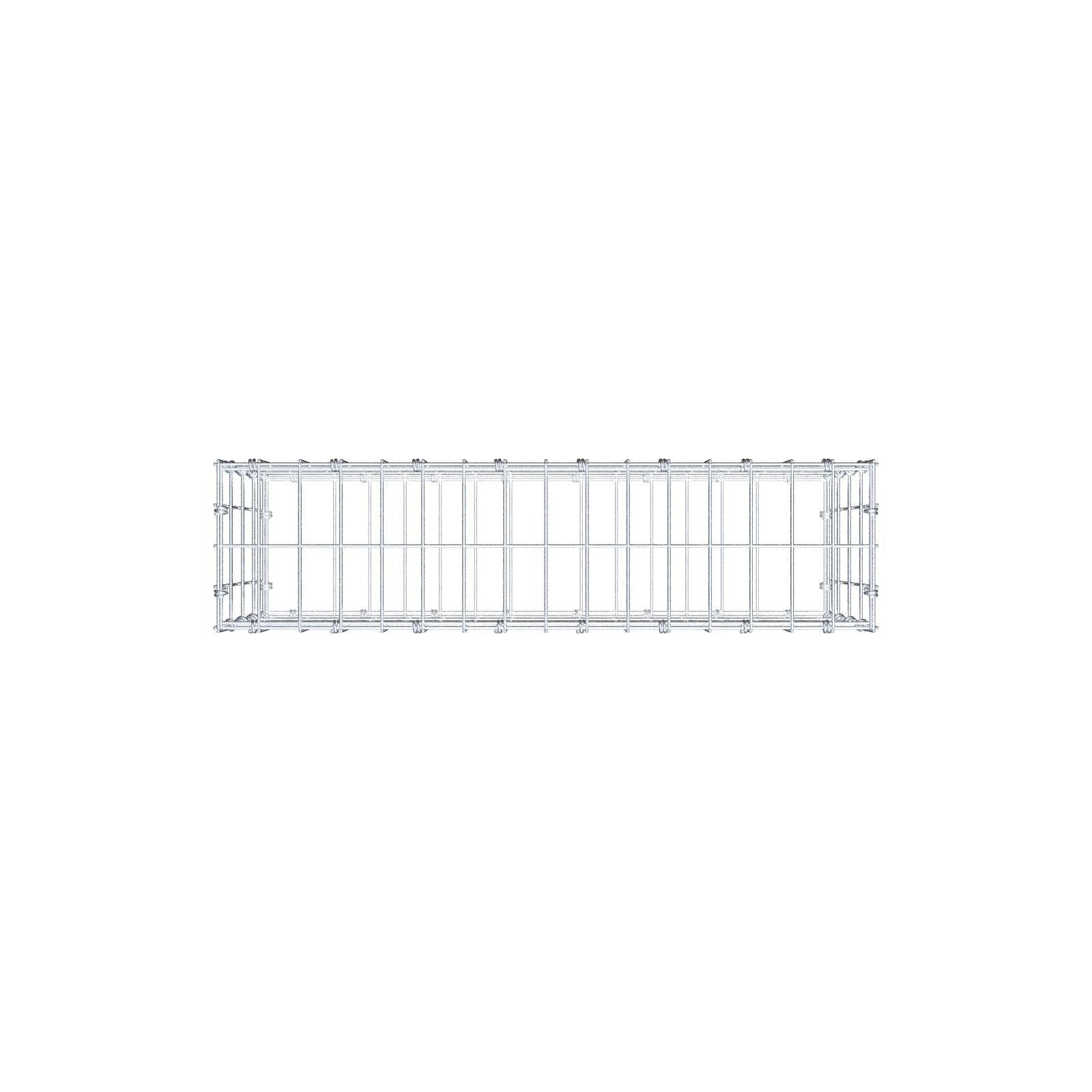 Gabion 80 cm x 40 cm x 20 cm (L x H x D), mesh size 5 x 10 cm, spiral ring