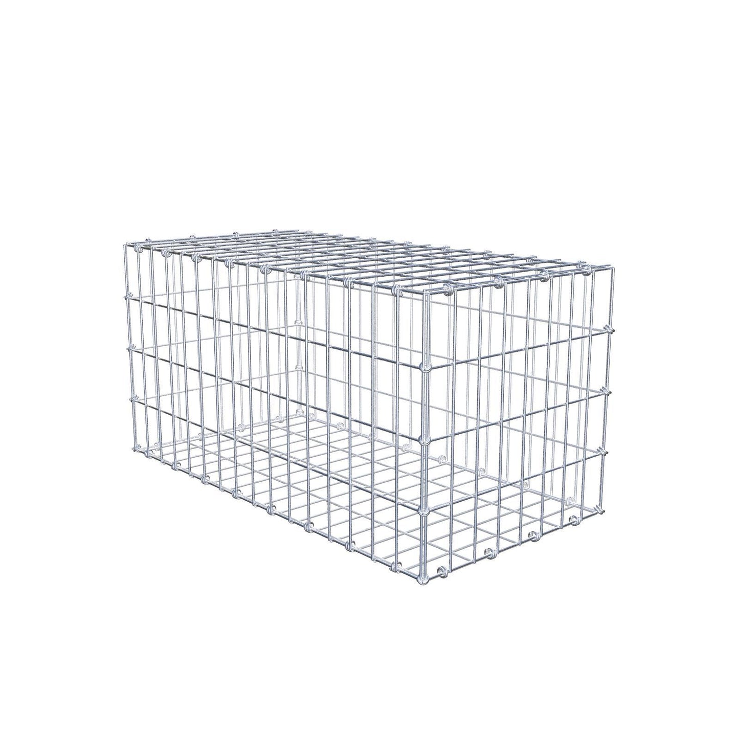 Gabion 80 cm x 40 cm x 40 cm (L x H x P), mailles 5 x 10 cm, anneau en spirale