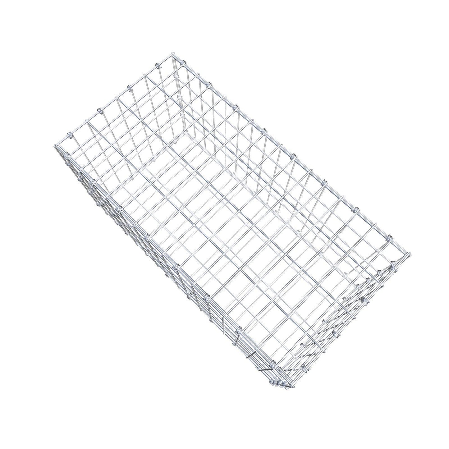 Gabion 80 cm x 40 cm x 40 cm (L x H x P), mailles 5 x 10 cm, anneau en spirale