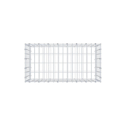 Gabion 80 cm x 40 cm x 40 cm (L x H x P), mailles 5 x 10 cm, anneau en spirale