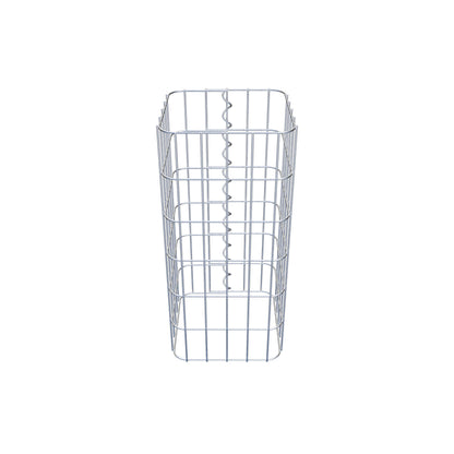 Gabion column 27 x 27 cm, MW 5 x 10 cm square