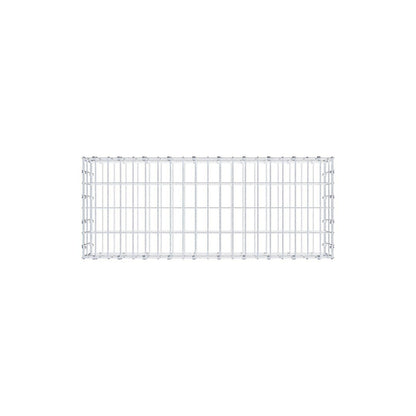 Gabion 100 cm x 20 cm x 40 cm (L x H x P), mailles 5 x 10 cm, anneau en spirale