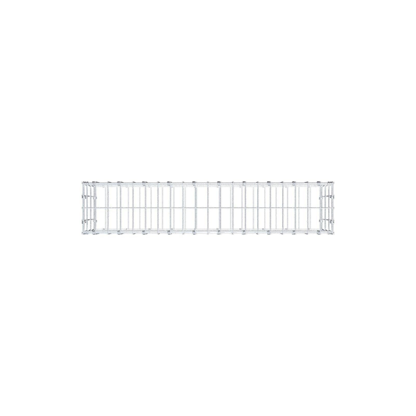 Gabion 100 cm x 30 cm x 20 cm (L x H x D), mesh size 5 x 10 cm, spiral ring