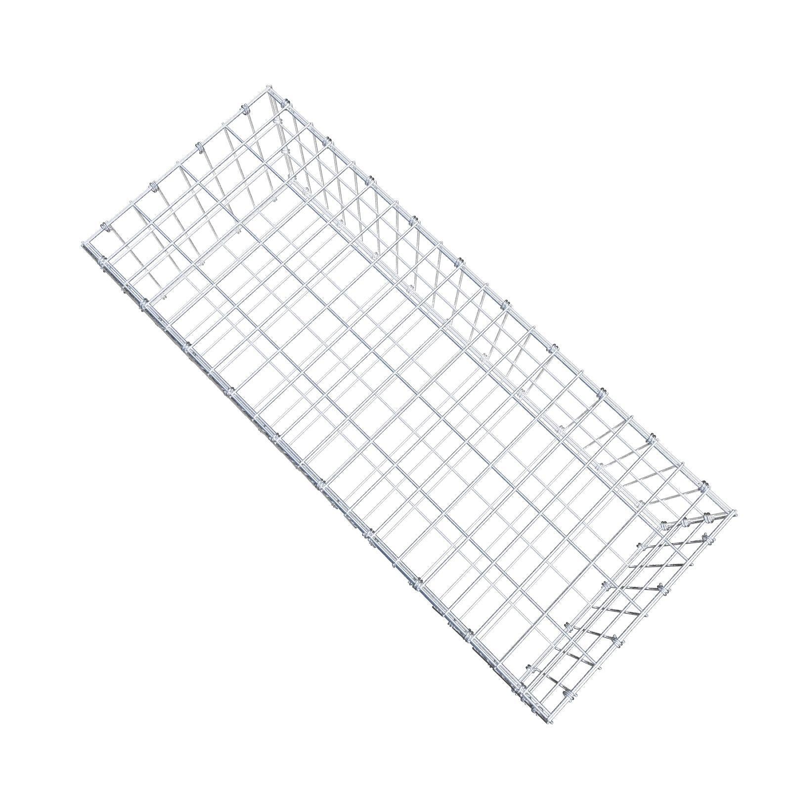 Gabião 100 cm x 30 cm x 40 cm (C x A x P), malhagem 5 x 10 cm, anel espiral
