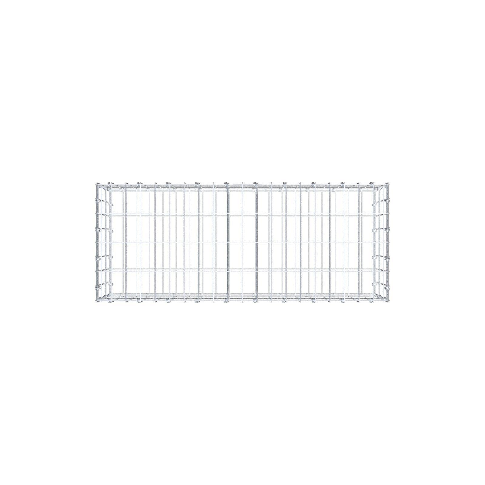 Gabião 100 cm x 30 cm x 40 cm (C x A x P), malhagem 5 x 10 cm, anel espiral