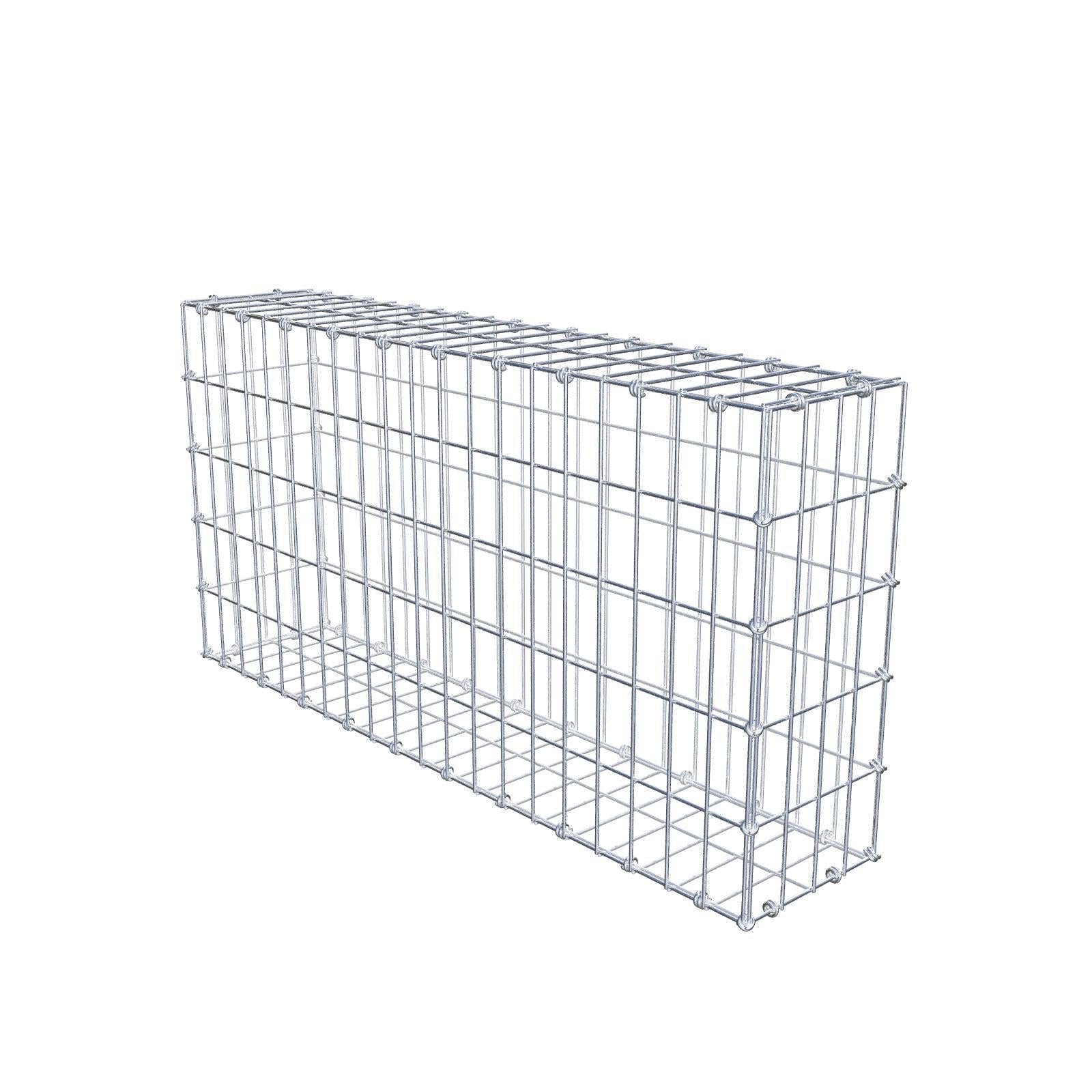 Gabion 100 cm x 50 cm x 20 cm (L x H x D), mesh size 5 x 10 cm, spiral ring