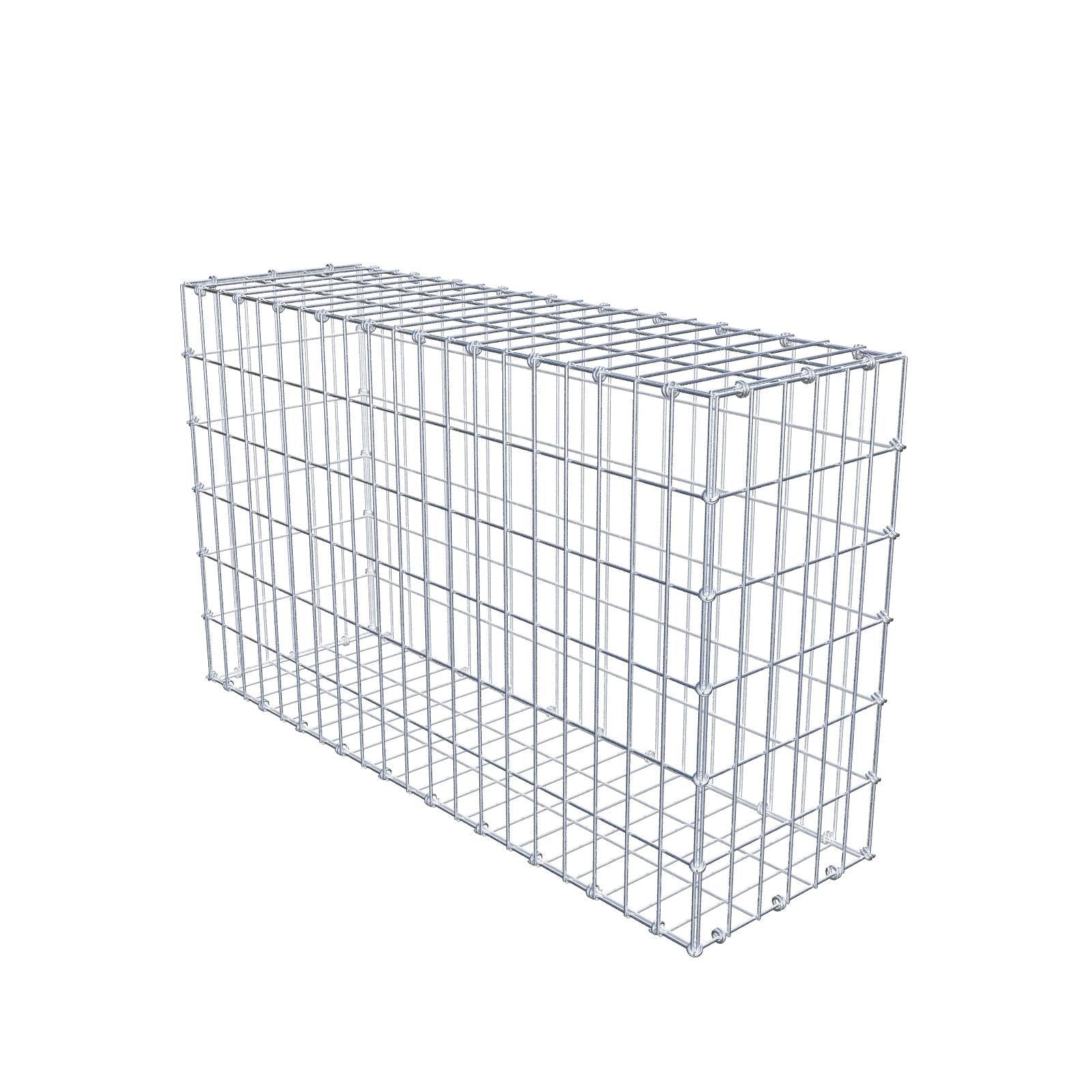 Gabião 100 cm x 60 cm x 30 cm (C x A x P), malhagem 5 x 10 cm, anel espiral