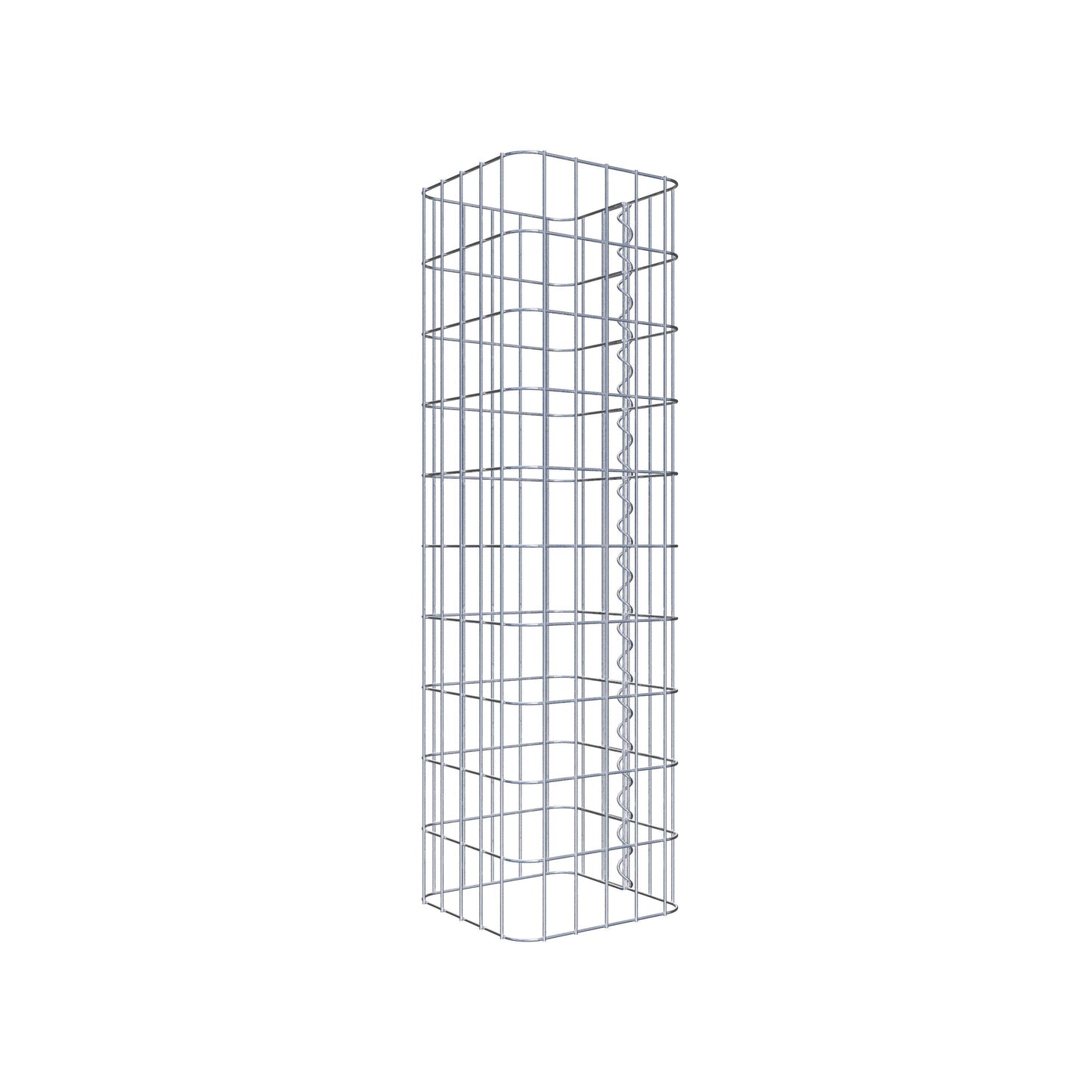 Gabion column 27 x 27 cm, MW 5 x 10 cm square