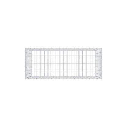 Gabion 100 cm x 60 cm x 40 cm (L x H x P), mailles 5 x 10 cm, anneau en spirale