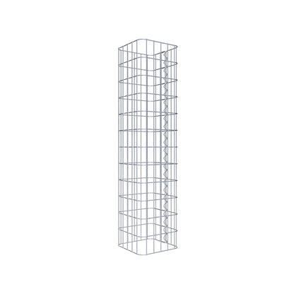 Gabion column 27 x 27 cm, MW 5 x 10 cm square
