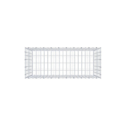 Gabion 100 cm x 70 cm x 40 cm (L x H x P), mailles 5 x 10 cm, anneau en spirale