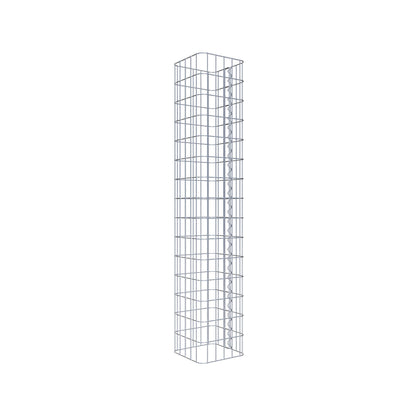 Gabion column 27 x 27 cm, MW 5 x 10 cm square