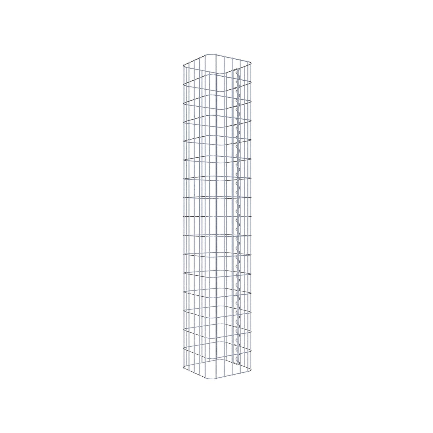 Gabion column 27 x 27 cm, MW 5 x 10 cm square