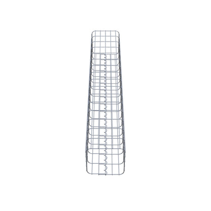 Gabion column 27 x 27 cm, MW 5 x 10 cm square