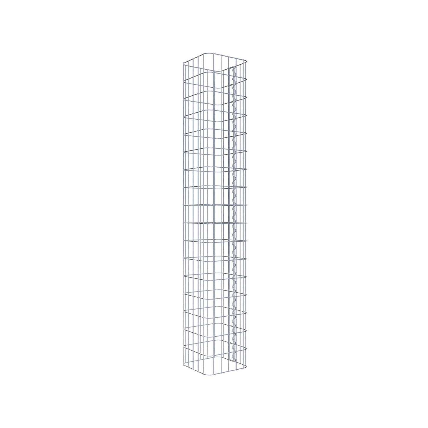 Gabion column 27 x 27 cm, MW 5 x 10 cm square