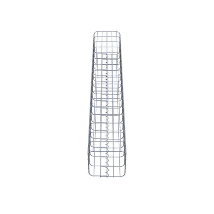 Gabion column 27 x 27 cm, MW 5 x 10 cm square