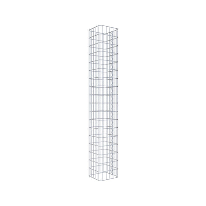 Gabion column 27 x 27 cm, MW 5 x 10 cm square