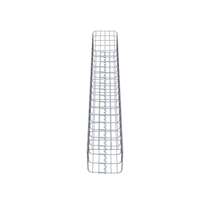 Gabion column 27 x 27 cm, MW 5 x 10 cm square