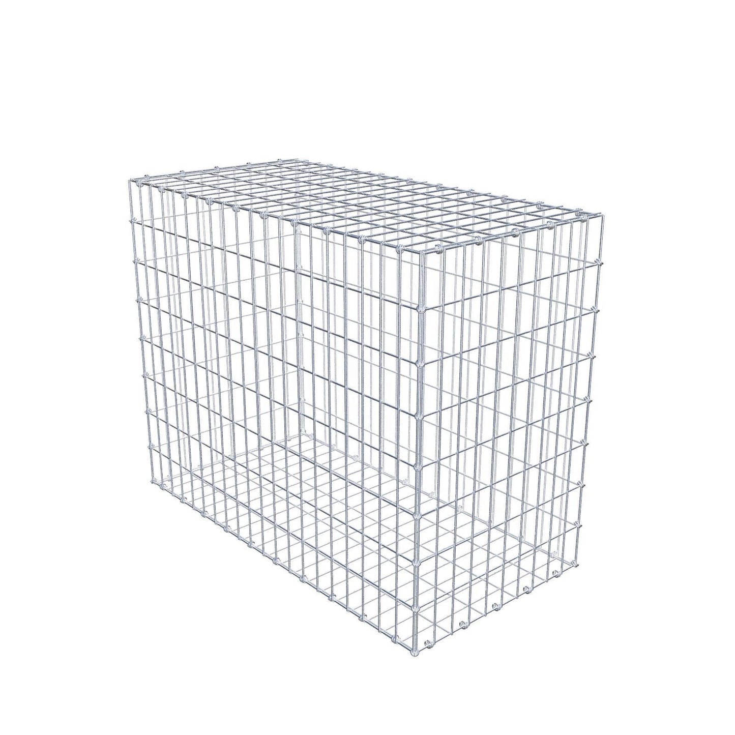 Gabion 100 cm x 80 cm x 50 cm (L x H x D), mesh size 5 x 10 cm, spiral ring